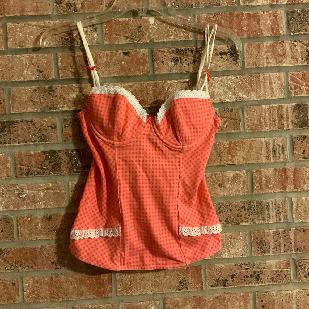 Cute stretch corset looking shirt/lingerie from Victoria’s Secret.